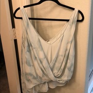 Soft blue tie dye Free People tank